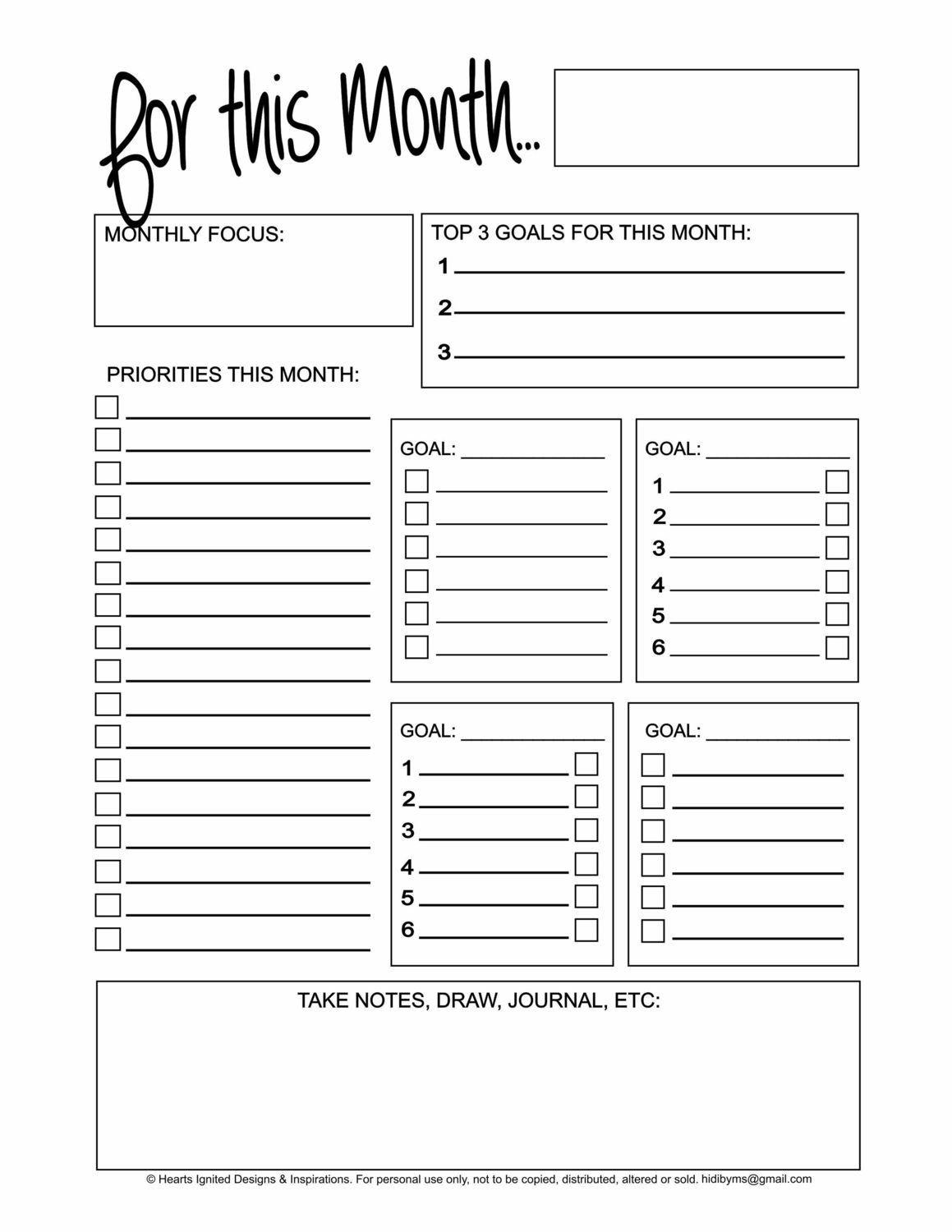 Printable Blank Planner Template 16