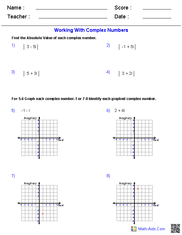 30 Absolute Value Equations Worksheet Algebra 2