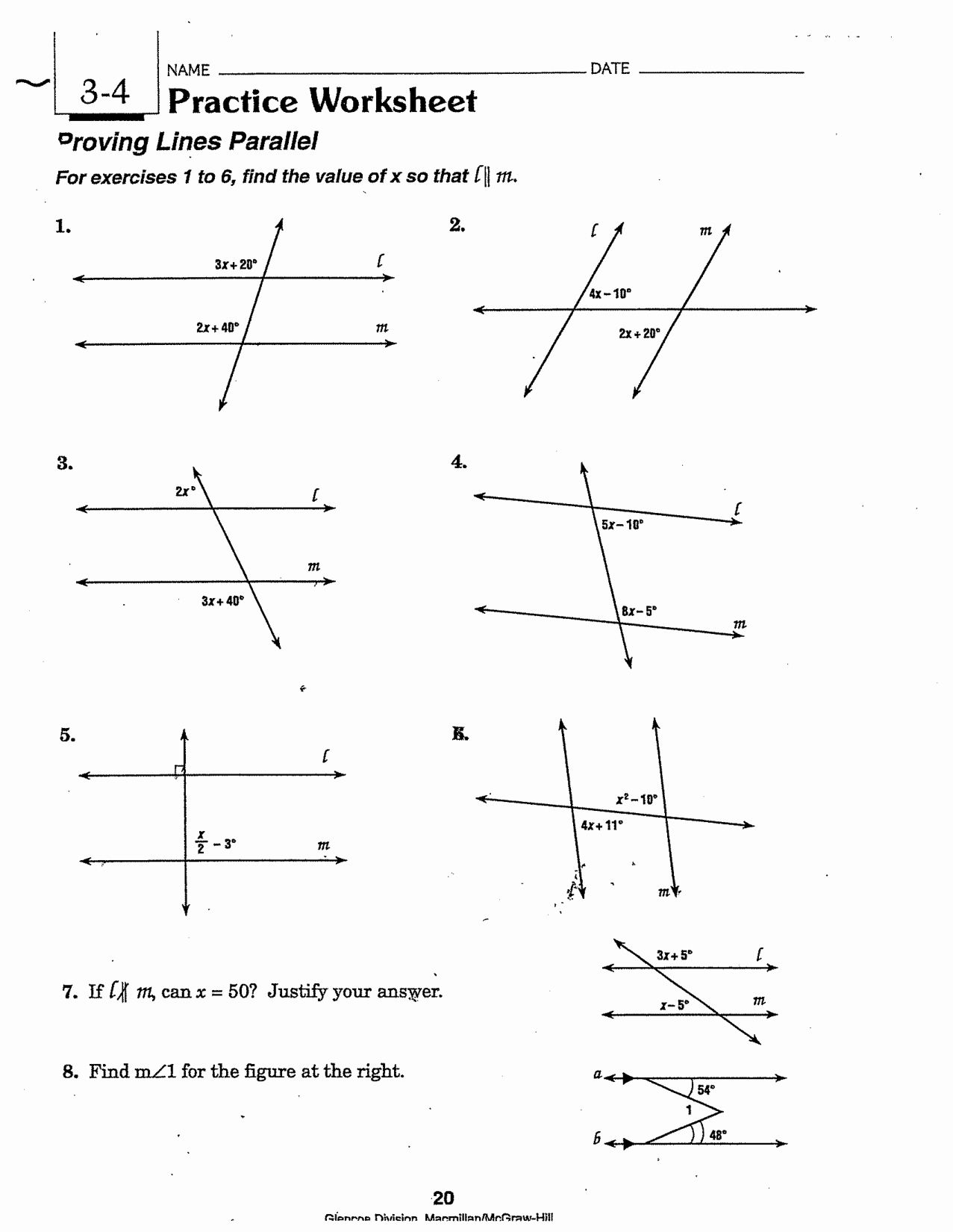 30 Angle Bisectors And Perpendicular Bisectors Worksheet