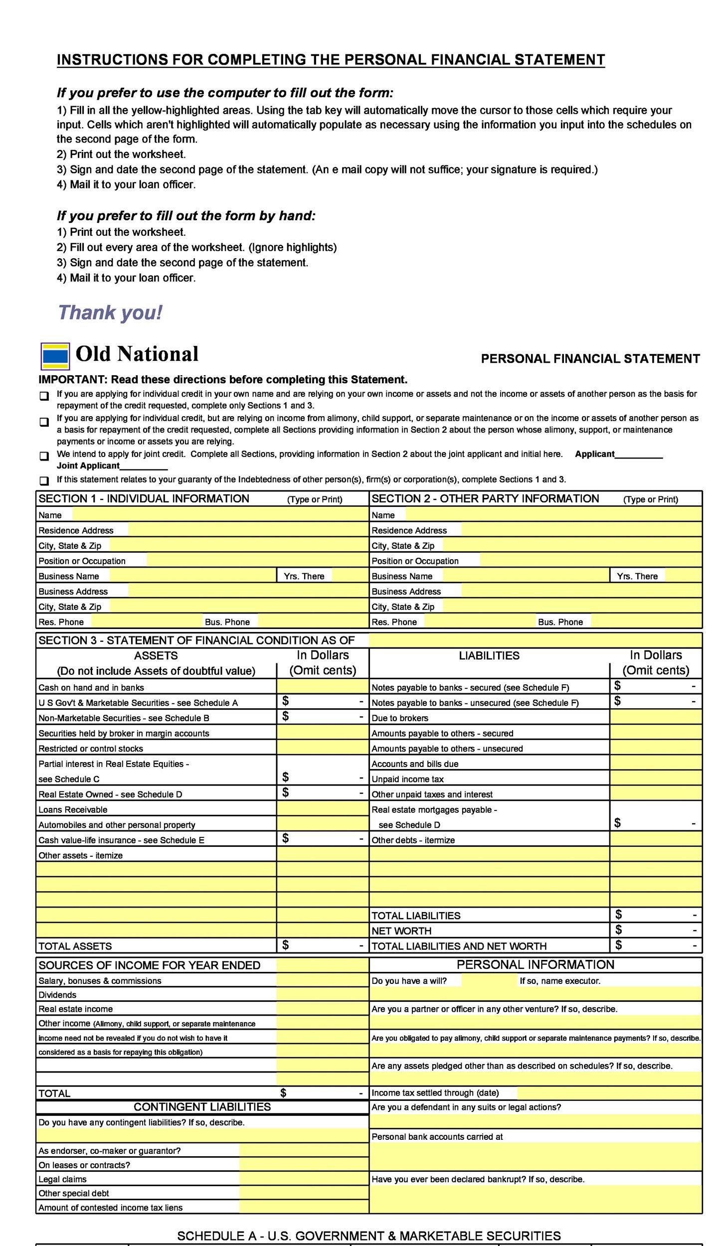 30 Assets And Liabilities Worksheet