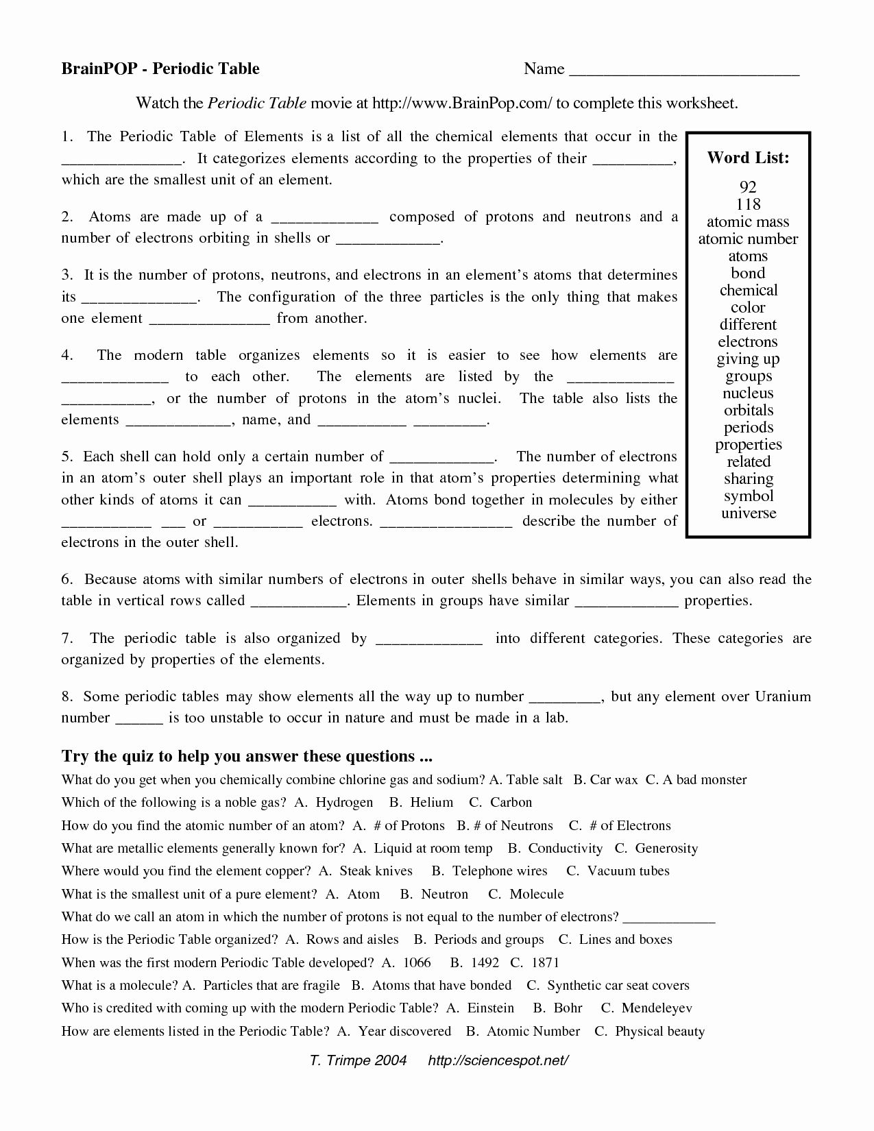 30 Bill Nye Science Guy Worksheets