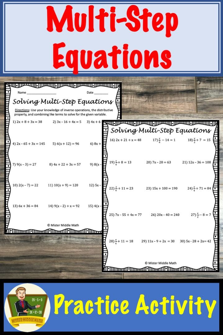 30 Combining Like Terms Solving Equations Worksheet