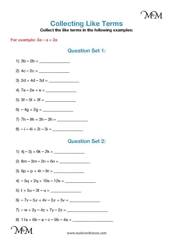 30 Combining Like Terms Solving Equations Worksheet