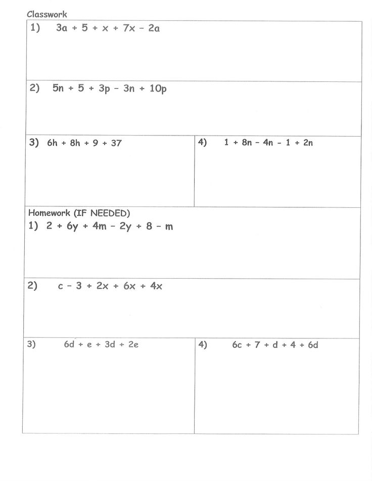 30 Combining Like Terms Solving Equations Worksheet