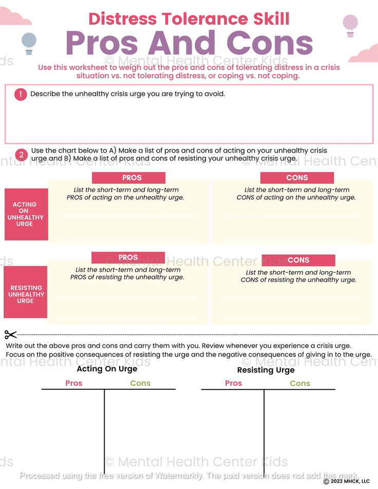 30 Dbt Pros And Cons Worksheet Pdf