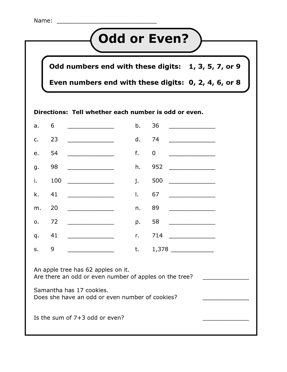 30 Even Odd Functions Worksheet