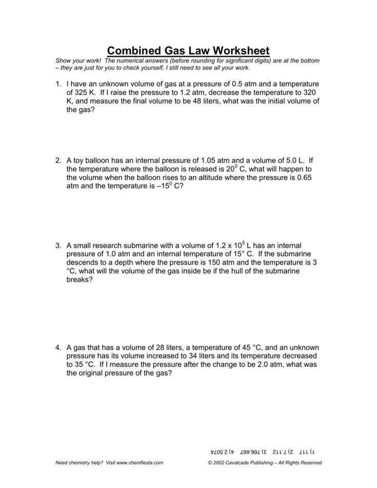 30 Gas Laws Ideal Gas Law Worksheet