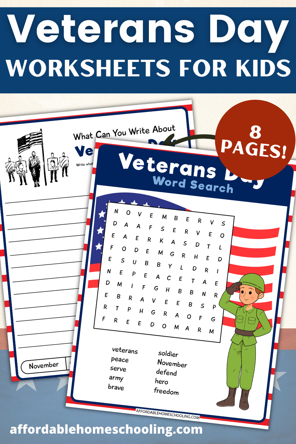 30 Veterans Day Math Worksheets Pdf