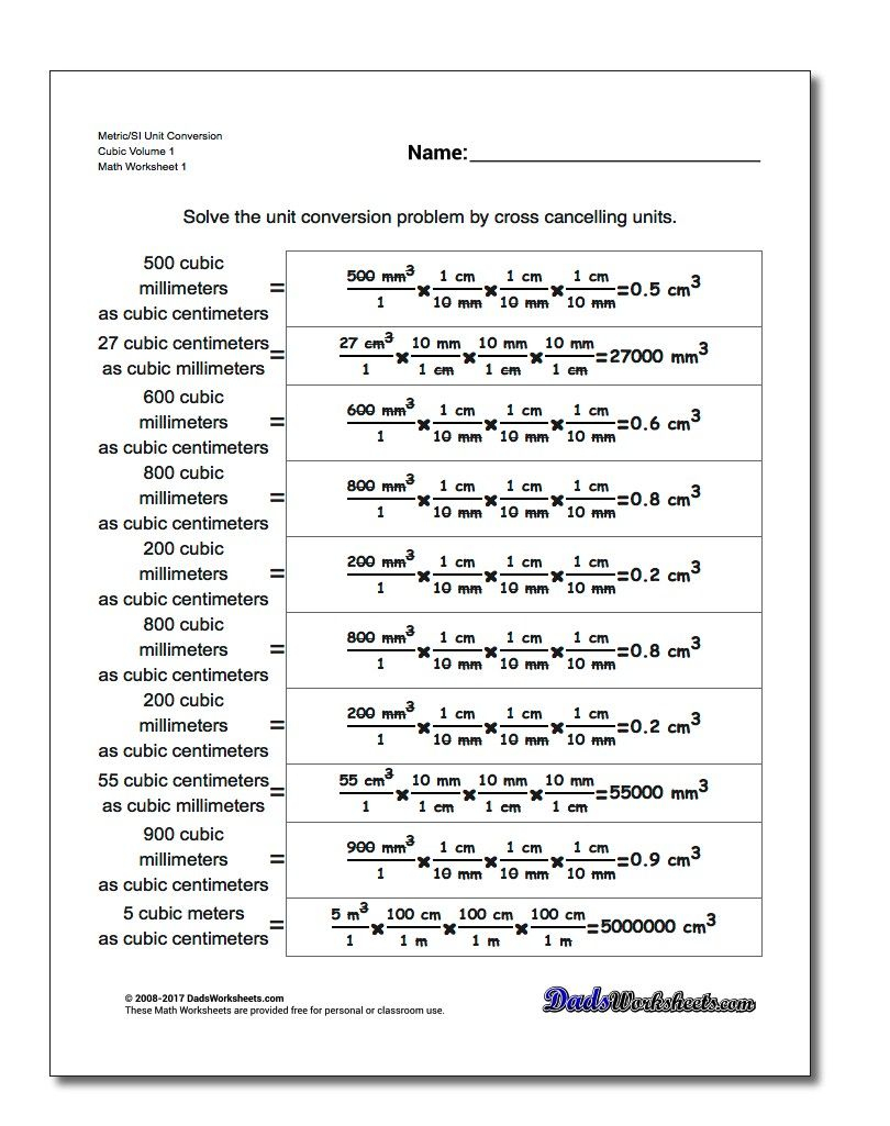 30 Volume With Unit Cubes Worksheet