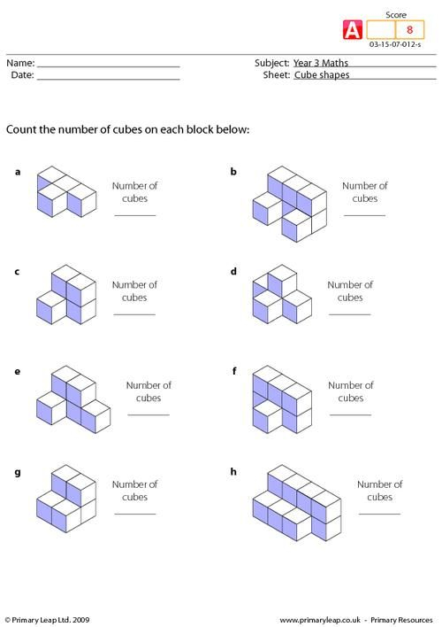 30 Volume With Unit Cubes Worksheet