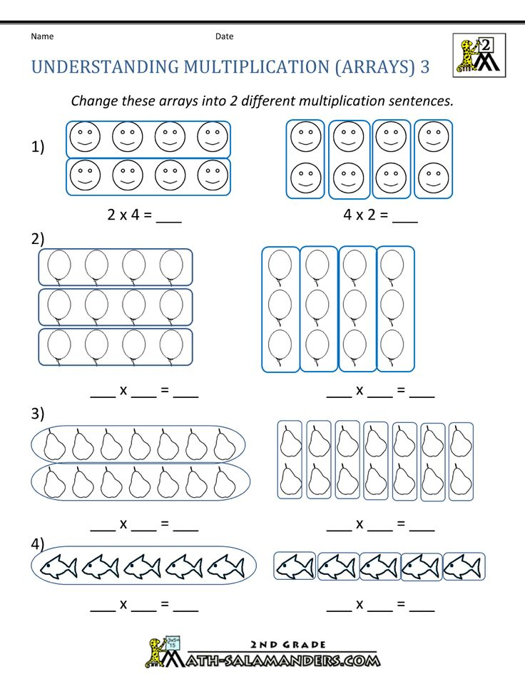 30 Multiplication Arrays Grade 2