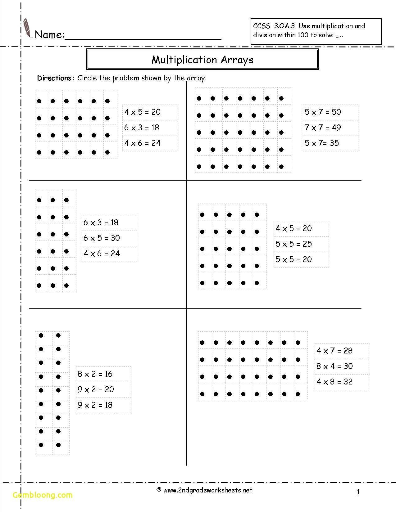 30 Multiplication Arrays Grade 2