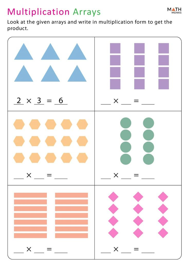 30 Multiplication Arrays Grade 2