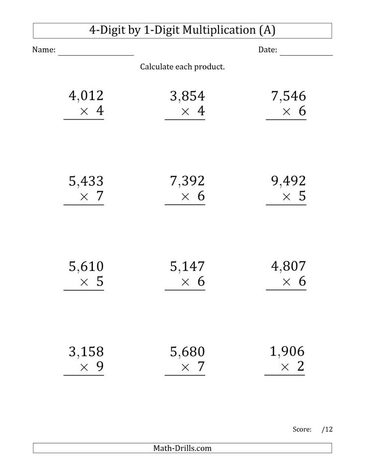 30 Multiplication By 4 Worksheets Free