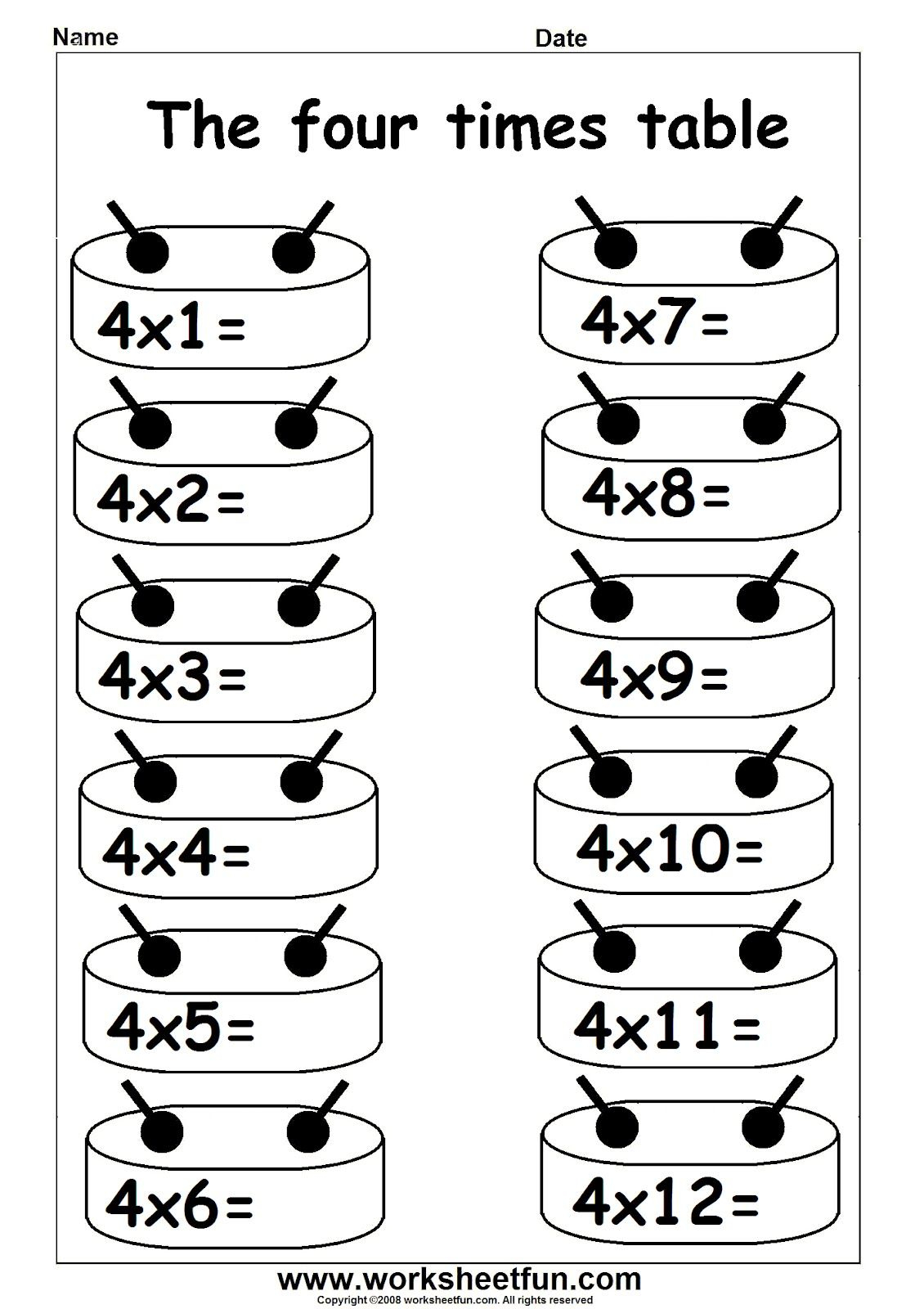 30 Multiplication By 4 Worksheets Free