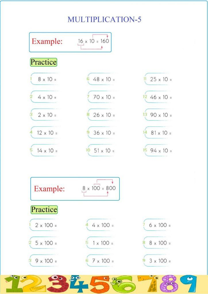 30 Multiplication By 5 Worksheets Free