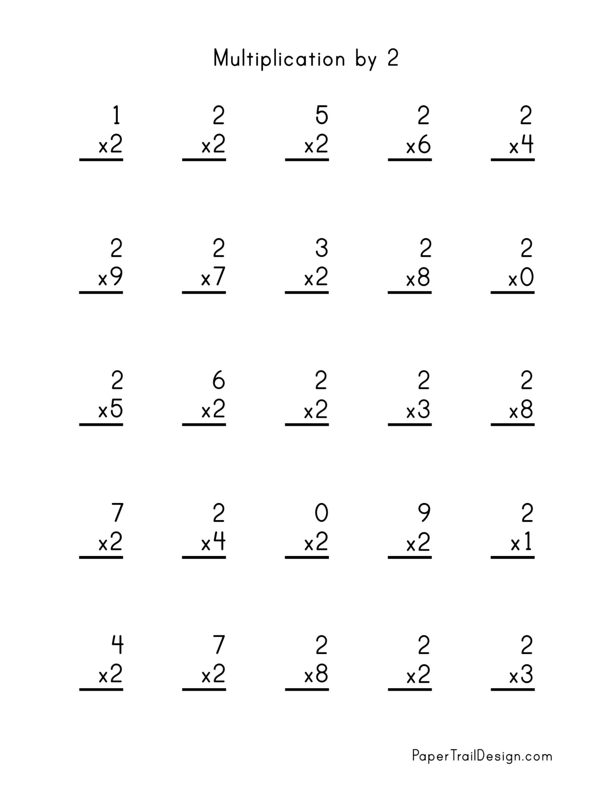 30 Multiplication Worksheets Grade 1 Free