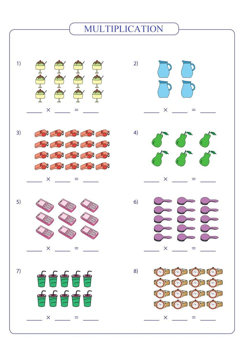 30 Multiplication Worksheets Grade 1 Free