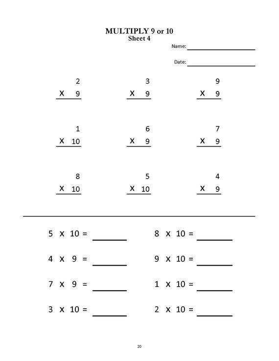 30 Second Grade Multiplication Worksheets Free