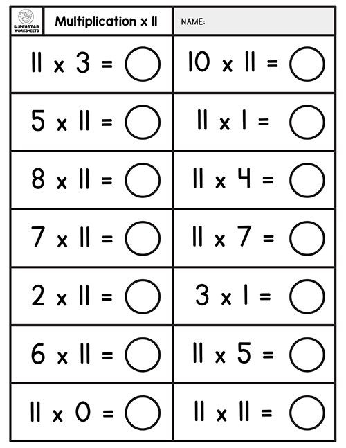 30 Second Grade Multiplication Worksheets Free