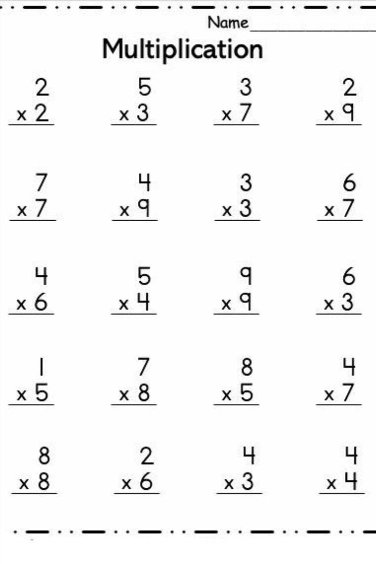 30 Simple Multiplication Worksheets Free Printable