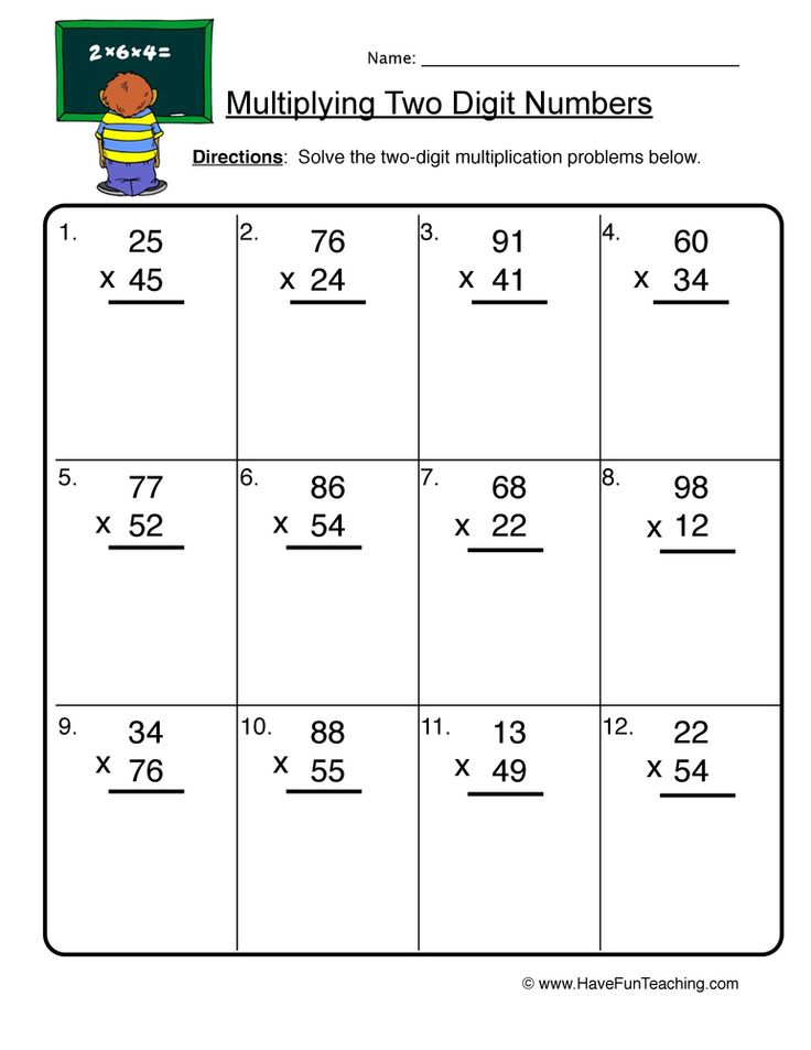 30 Two Digit Multiplication Worksheets Free