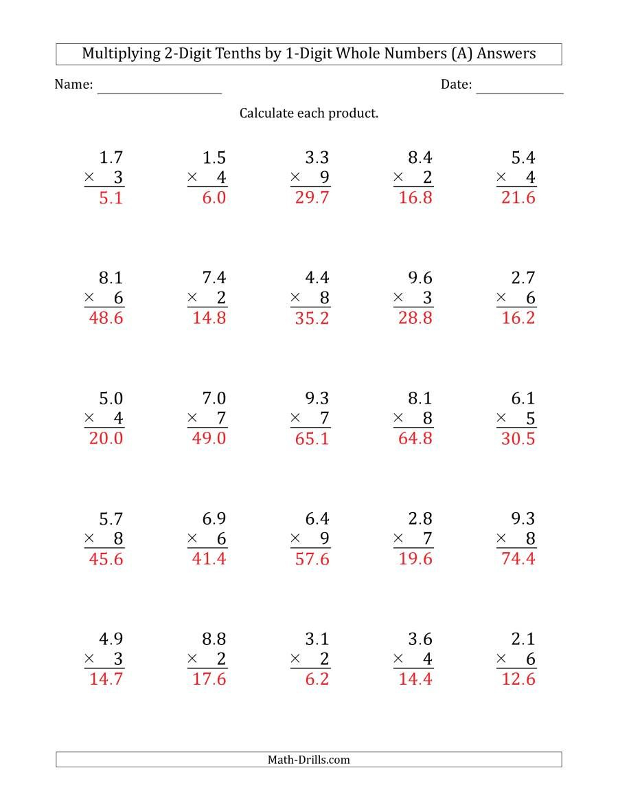 30 Vertical Multiplication Grade 2